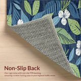 Bright Tropical Leaf Composition(Blue)