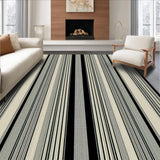 Ultra Soft Area Rug, Non Slip, Stain Resistant, Washable Area Rugs for Living Room, Bedroom, Rustic Minimalist Geometric Lines(Beige)