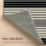 Bold Striped Checkerboard Fusion(Beige)