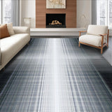 Ultra Soft Area Rug, Non Slip, Stain Resistant, Washable Area Rugs for Living Room, Bedroom, Serene Earthy Trellis Vibe(Black)