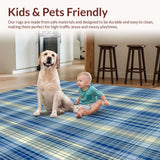 Elegant Blue Tartan Style(Blue)