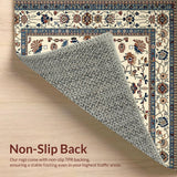 Ultra Soft Area Rug, Non Slip, Stain Resistant, Washable Area Rugs for Living Room, Bedroom, Rustic Neutral Petal Design(Beige)