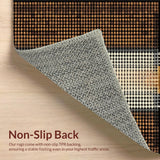 Ultra Soft Area Rug, Non Slip, Stain Resistant, Washable Area Rugs for Living Room, Bedroom, Trendy Natural Textured Look(Brown)