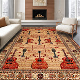 Lively Modern Symmetrical Guitar Elements(Beige)