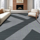 Ultra Soft Area Rug, Non Slip, Stain Resistant, Washable Area Rugs for Living Room, Bedroom, Vibrant Coastal Trellis Aesthetic(Gray)