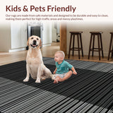 Vibrant Coastal Striped Harmony(Black)