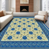 Ultra Soft Area Rug, Non Slip, Stain Resistant, Washable Area Rugs for Living Room, Bedroom, Intricate Pattern Neutral Home Office Area Rug(Beige)