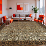 Ultra Soft Area Rug, Non Slip, Stain Resistant, Washable Area Rugs for Living Room, Bedroom, Stylish Beige Leopard Area with Distinctive(Beige)