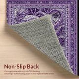 Ultra Soft Area Rug, Non Slip, Stain Resistant, Washable Area Rugs for Living Room, Bedroom, Deep Ocean Monster Area Rug(Purple)