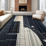 Minimalist Monochrome Guitar Illustration(Black)