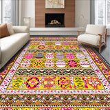 Ultra Soft Area Rug, Non Slip, Stain Resistant, Washable Area Rugs for Living Room, Bedroom, Joyful Seasonal Pastel Palette(Yellow)