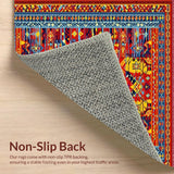 Eclectic Multicolor Ethnic(Red)