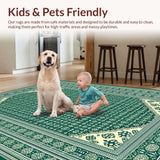 Elegant Geometric Green Tones(Green)