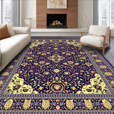 Ultra Soft Area Rug, Non Slip, Stain Resistant, Washable Area Rugs for Living Room, Bedroom, Beige & Brown for Deck(Blue)