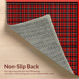 Elegant Geometric Checkers Motif(Red)