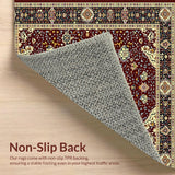 Bold Medallion Art Nouveau Influence(Red)