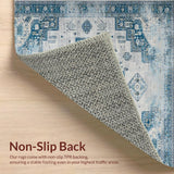 Chic Distressed Tiled Design(Blue)