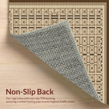 Cozy Ogee Patterned Nature Inspired(Beige)