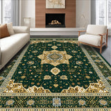 Elegant Earthy Geometric Motif(Green)