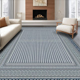Ultra Soft Area Rug, Non Slip, Stain Resistant, Washable Area Rugs for Living Room, Bedroom, Thick Padded Muslim Mat with Prayer Beads(Blue)