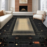 Ultra Soft Area Rug, Non Slip, Stain Resistant, Washable Area Rugs for Living Room, Bedroom, Luxurious Textured Faux Hide Element(Beige)
