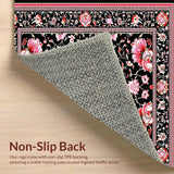 Modern Tiled Floral Aesthetic(Black)