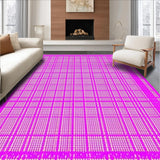 Ultra Soft Area Rug, Non Slip, Stain Resistant, Washable Area Rugs for Living Room, Bedroom, Chic Playful Color Splash Pattern(Purple)