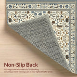 Ultra Soft Area Rug, Non Slip, Stain Resistant, Washable Area Rugs for Living Room, Bedroom, Transitional Cozy Animal Patterns(Beige)