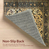 Ultra Soft Area Rug, Non Slip, Stain Resistant, Washable Area Rugs for Living Room, Bedroom, Rich Earthy Tones with Opulence(Beige)