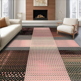 Lively Shaggy Textured Motif(Pink)