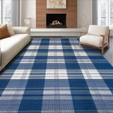 Rustic Blue Checkered Aesthetic(Blue)