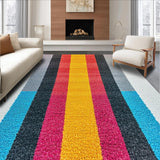 Ultra Soft Area Rug, Non Slip, Stain Resistant, Washable Area Rugs for Living Room, Bedroom, Ultra-Thin Minimalist Living Room Area Rug(Gray)