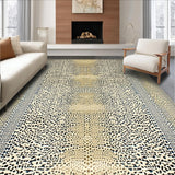 Ultra Soft Area Rug, Non Slip, Stain Resistant, Washable Area Rugs for Living Room, Bedroom, Trendy Beige Accent Showcasing Abstract Cheetah Print Design(Beige)