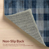 Artful Symmetrical Plaid Arrangement(Blue)