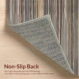 Ultra Soft Area Rug, Non Slip, Stain Resistant, Washable Area Rugs for Living Room, Bedroom, Nature-Inspired Earthy Zebra Motif(Brown)