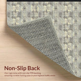 Ultra Soft Area Rug, Non Slip, Stain Resistant, Washable Area Rugs for Living Room, Bedroom, Vibrant Boho Inspired Wildlife Design(Gray)