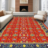 Vibrant Multicolor Trellis Design(Red)