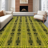 Ultra Soft Area Rug, Non Slip, Stain Resistant, Washable Area Rugs for Living Room, Bedroom, Dynamic Faux Fur Textures(Gold)