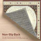 Artistic Round Showcasing a Detailed Border and Dot Cluster Center(Beige)