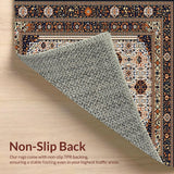 Ultra Soft Area Rug, Non Slip, Stain Resistant, Washable Area Rugs for Living Room, Bedroom, Geometric Spotted Boho Area(White)