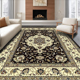 Ultra Soft Area Rug, Non Slip, Stain Resistant, Washable Area Rugs for Living Room, Bedroom, Luxurious Earth Tone Floral Design(Beige)