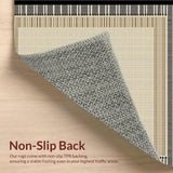 Stylish Black Tan Geometric Motif(Beige)