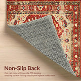 Distressed Abstract Colorful Design(Red)