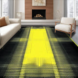 Ultra Soft Area Rug, Non Slip, Stain Resistant, Washable Area Rugs for Living Room, Bedroom, Vivid Tiger Stripe Elegance(Yellow)