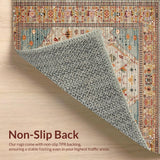 Ultra Soft Area Rug, Non Slip, Stain Resistant, Washable Area Rugs for Living Room, Bedroom, Boho Woven for(Beige)