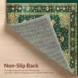 Luxe Distressed Geometric Visual Appeal(Green)