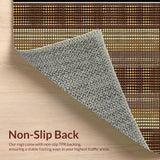 Ultra Soft Area Rug, Non Slip, Stain Resistant, Washable Area Rugs for Living Room, Bedroom, Trendy Distressed Animal Texture(Brown)