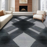 Elegant Monochrome Lattice Design(Black)