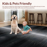 Ultra Soft Area Rug, Non Slip, Stain Resistant, Washable Area Rugs for Living Room, Bedroom, Cozy Rustic Animal Print Charm(Gray)