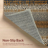 Ultra Soft Area Rug, Non Slip, Stain Resistant, Washable Area Rugs for Living Room, Bedroom, Chic Earthy Animal Motif(Brown)